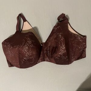 Dark purple lacy cacique bra, 44g